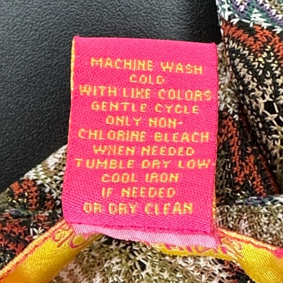 Catherine Malandrino Multi Colored Knit Shift Dress Size 4 Stretch Metallic - Picture 7 of 12